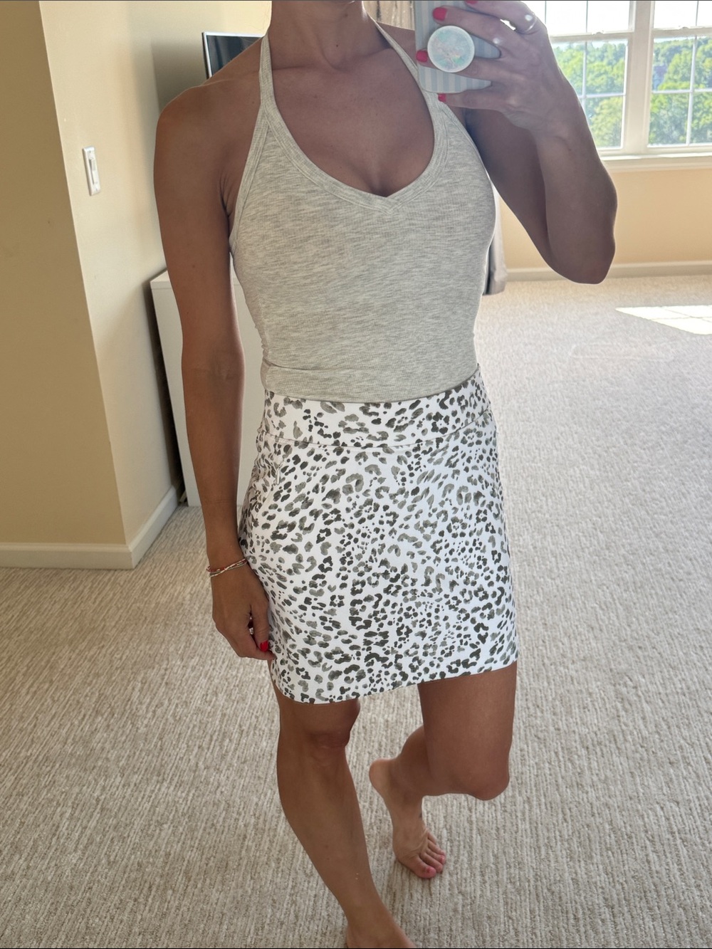 Tommy Bahama Women's White Leopard Print Athletic skort NWT